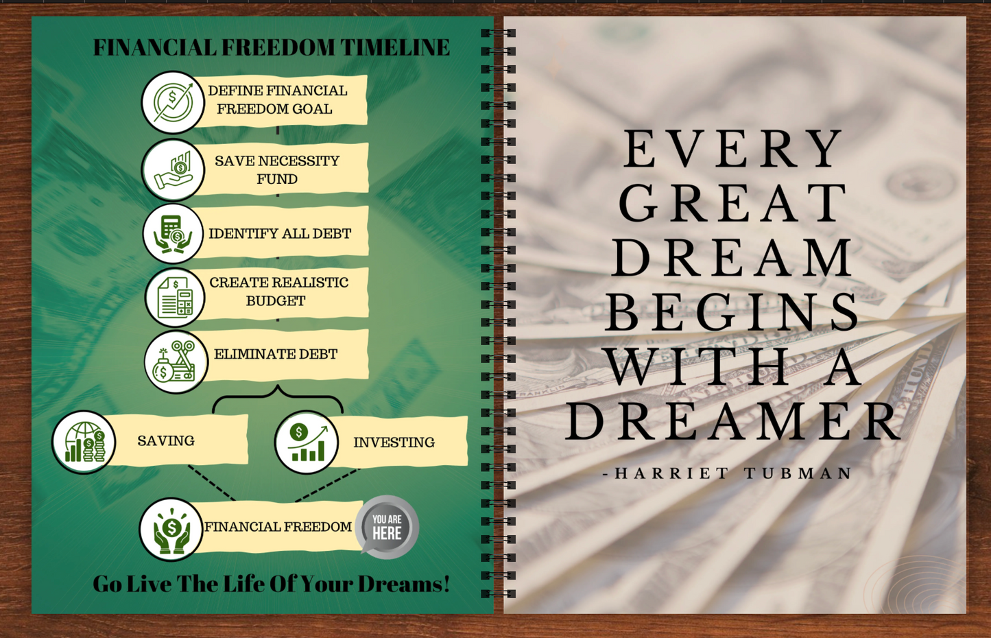 Claim Your Freedom Financial Planner Workbook